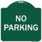 Signmission Designer Series Sign No Parking, Green & White Heavy-Gauge Aluminum Sign, 18" x 18", GW-1818-9814 A-DES-GW-1818-9814 - alternate 1